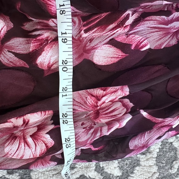 JS collections silk blend floral printed halter corset top size 14 - Picture 12 of 14